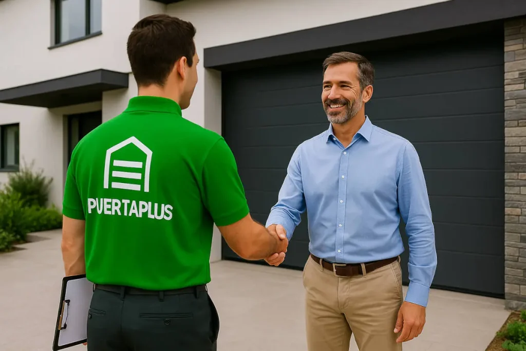 Instalación profesional de puerta automática en Pontevedra