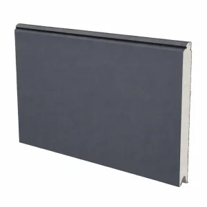 Panel sándwich de 40 mm para puerta seccional gris antracita con núcleo aislante