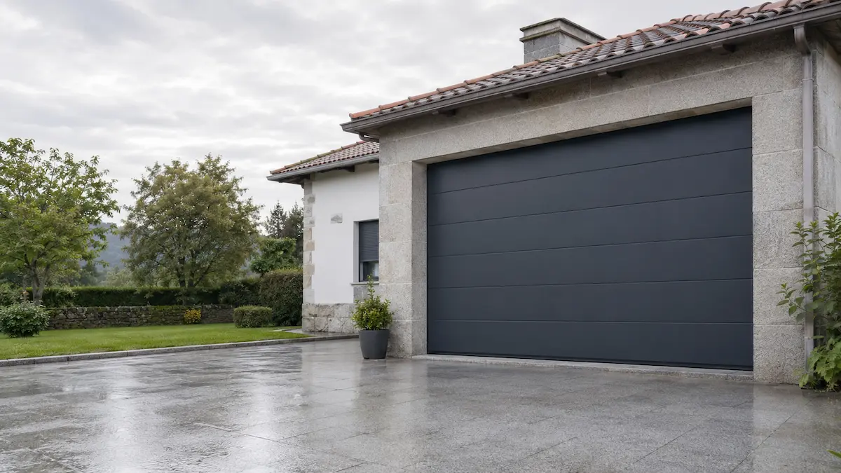 Zonas de instalación 6 Puerta de garaje seccional automática en vivienda